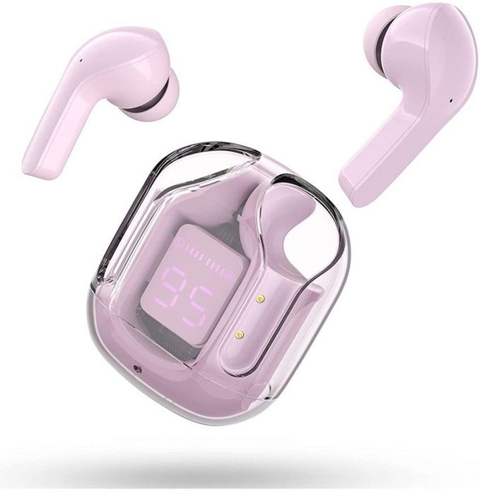 Shyrock T12 Earbuds Magnet Headset With Mic Bluetooth Gaming Headset (Pink, True) Smart Headphones-image-41