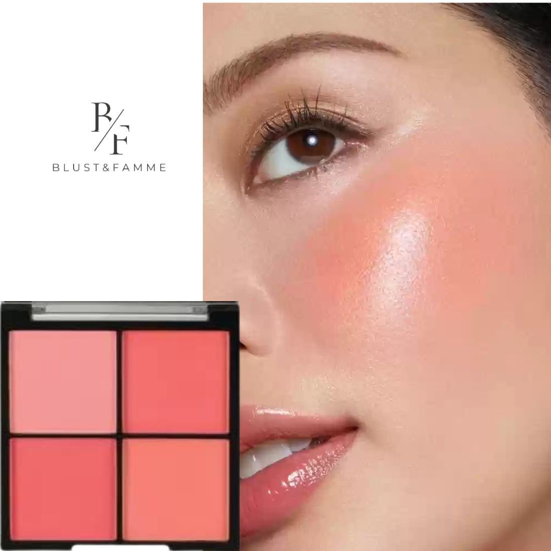 blust&famme Lovely 4color blusher palette pack of 1-picture-15