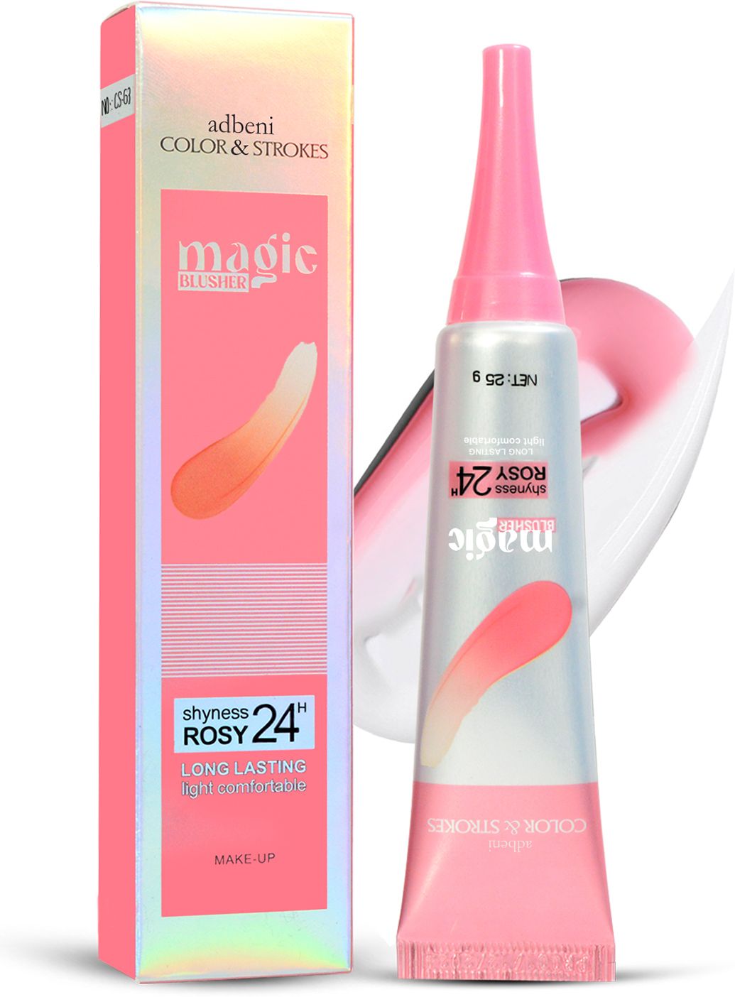 Shyness Rosy 24h Liquid Transperant Glossy Color Changing Magic Blusher-image-33