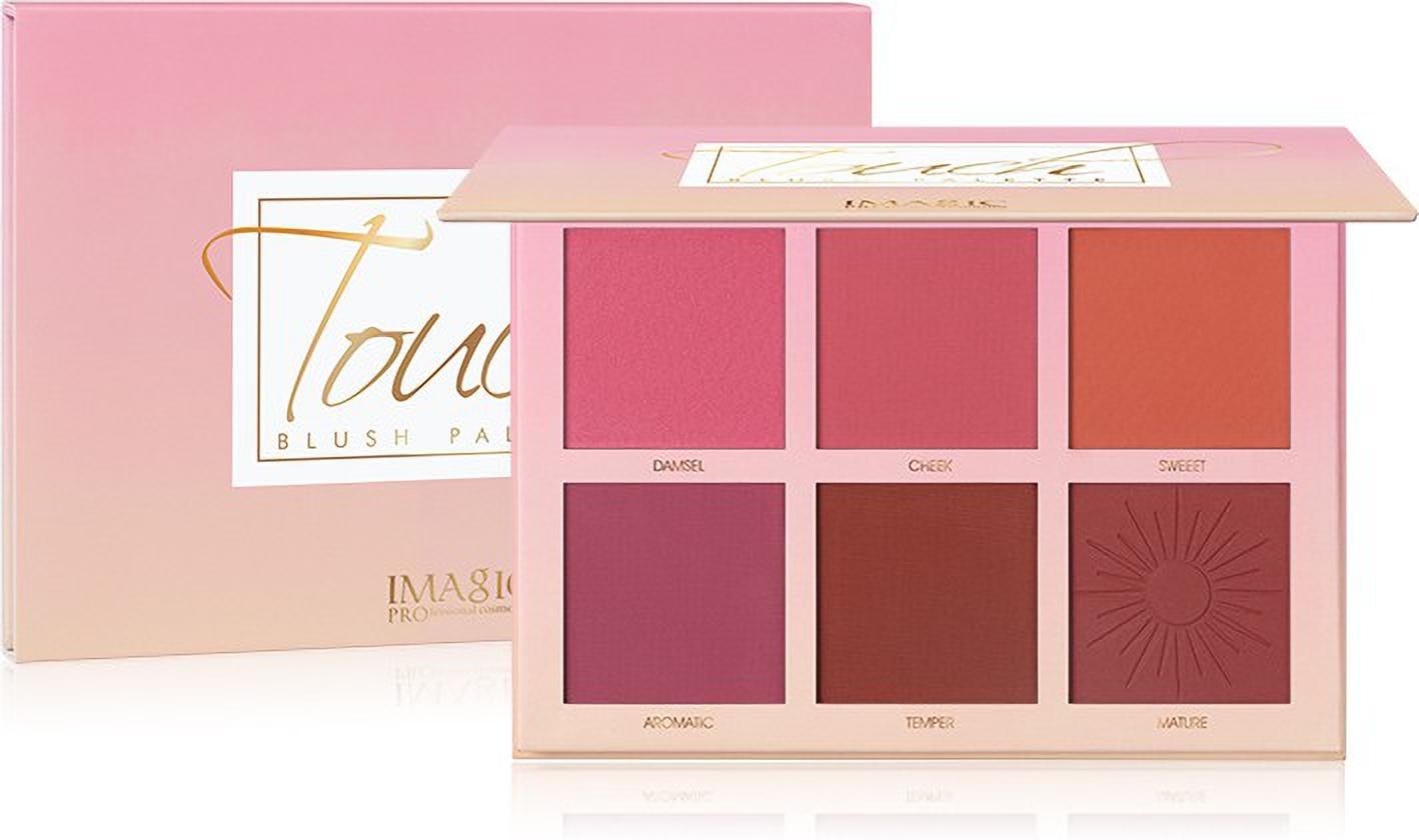 Makeup Blush Red disk 6 Colors Cheek Touch Blusher Palette High Quality