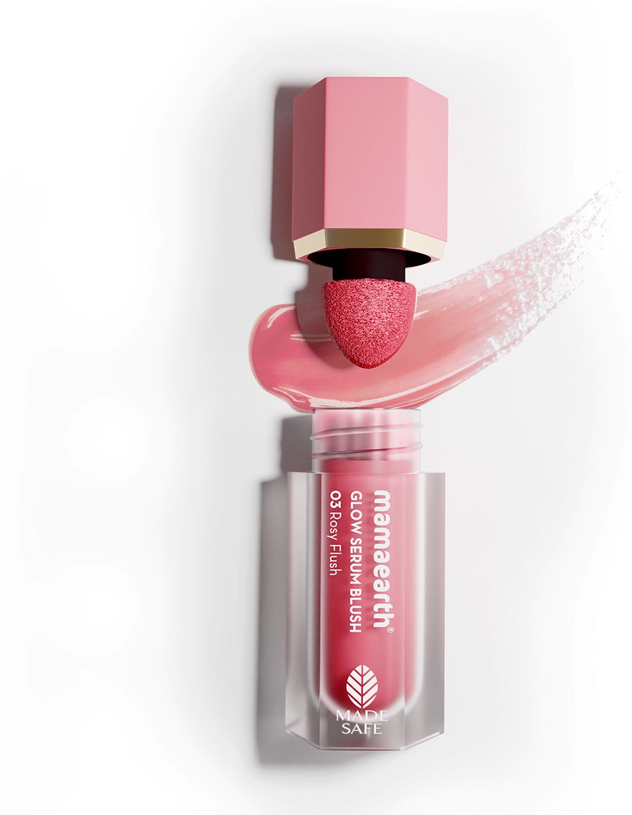 mamaearth Glow Serum Blush with Vitamin C & Rose Extract Long Lasting Serum Formula-picture-24