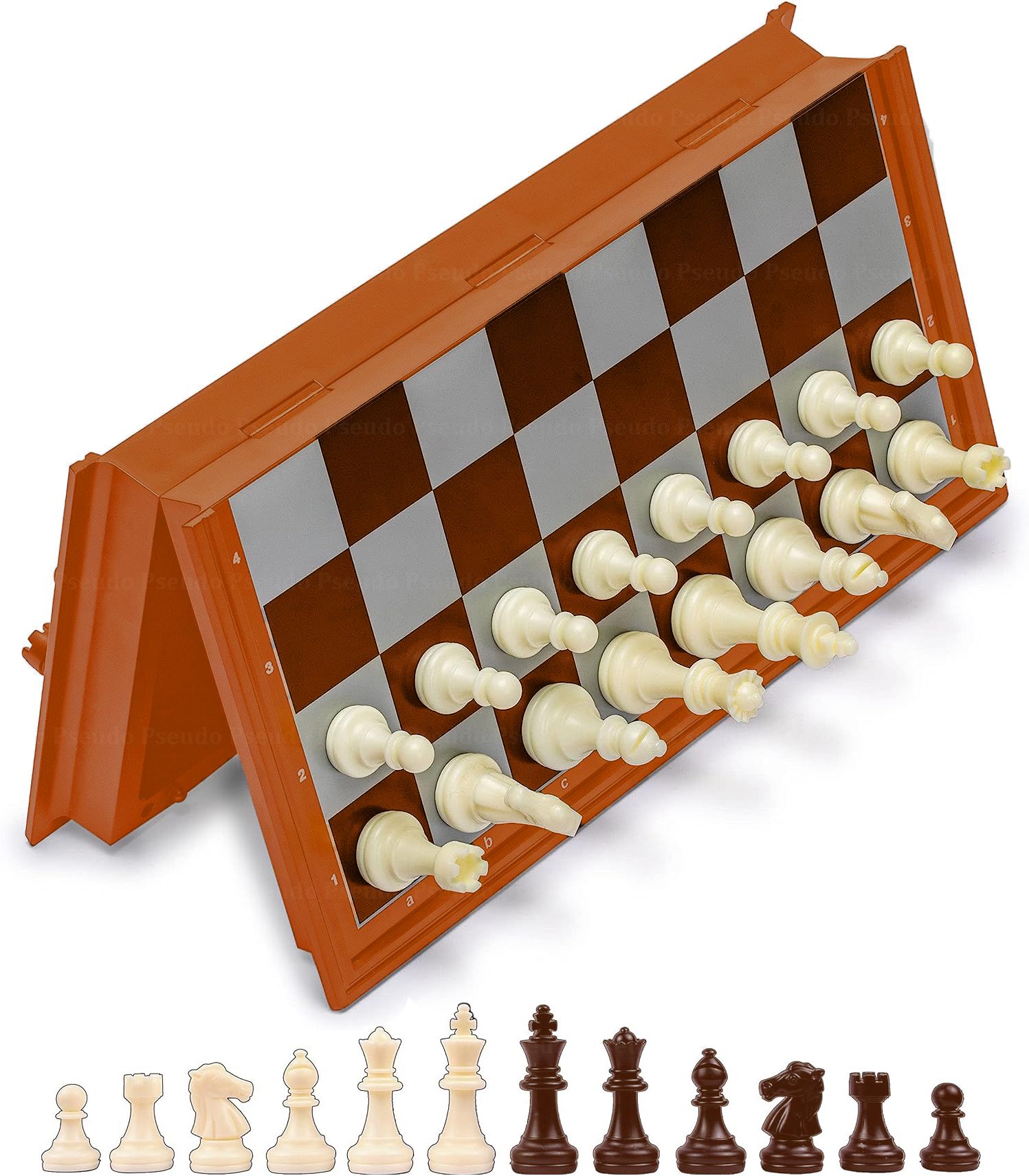 zobro Folding 10.5x10.5 inches Magnetic Chessboard Game Set with Travel Portable Board Game Accessories-picture-28