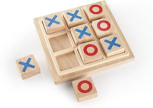 fraimingo Wooden Noughts and Crosses Board Game Educational Puzzle Toy for Kids Educational Board Games-picture-13
