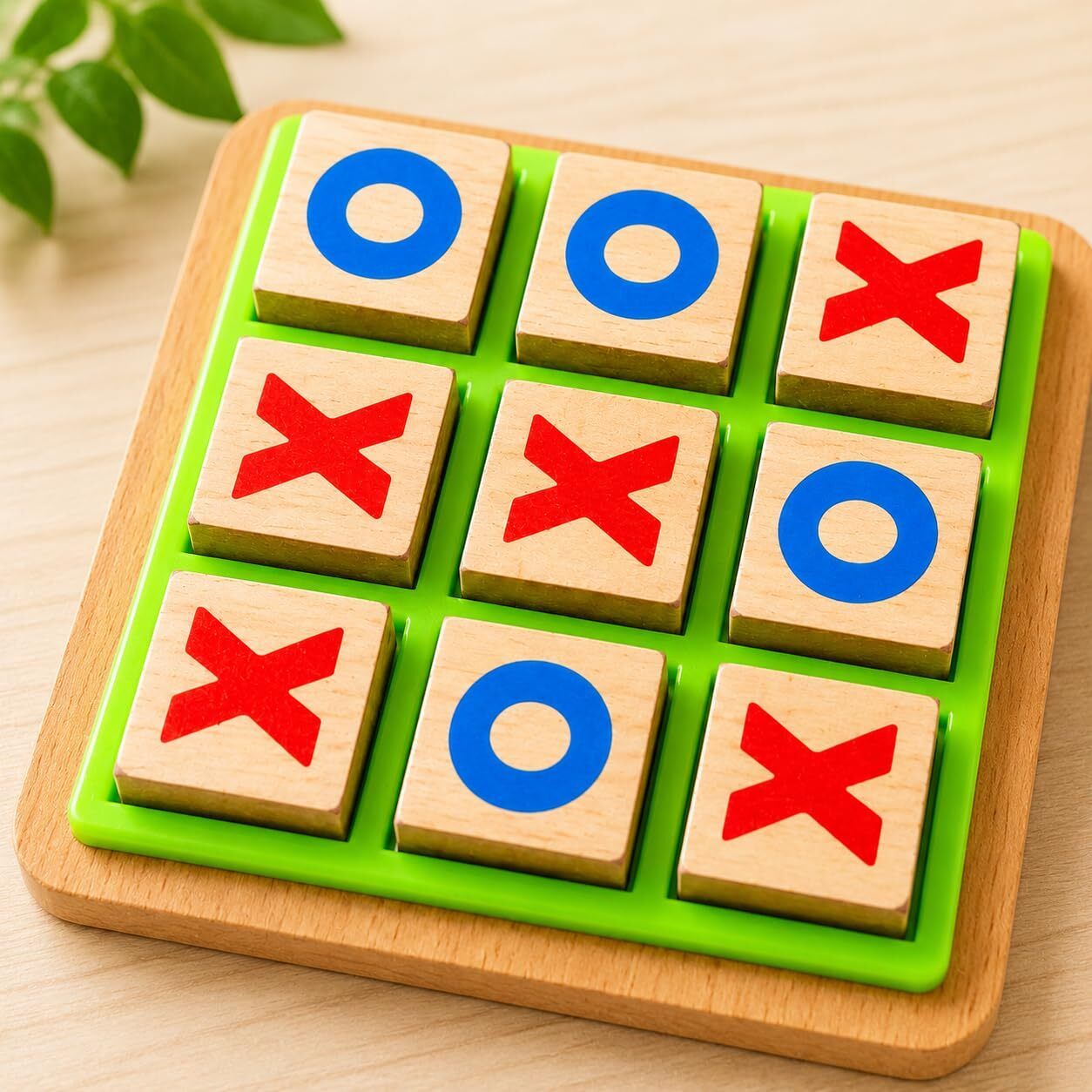 fraimingo Wooden Tic Tac Toe Board Game for Kids & Adults Strategy Puzzle Educational Toy Educational Board Games-picture-12