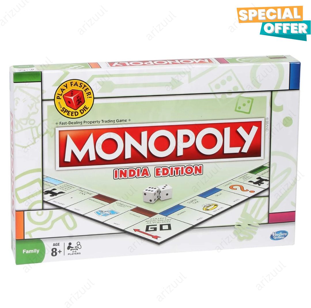 arizuul Monopollyy India Puzzle Adventure Educational Family Board Game with Puzzle Fun Party & Fun Board Game-picture-19