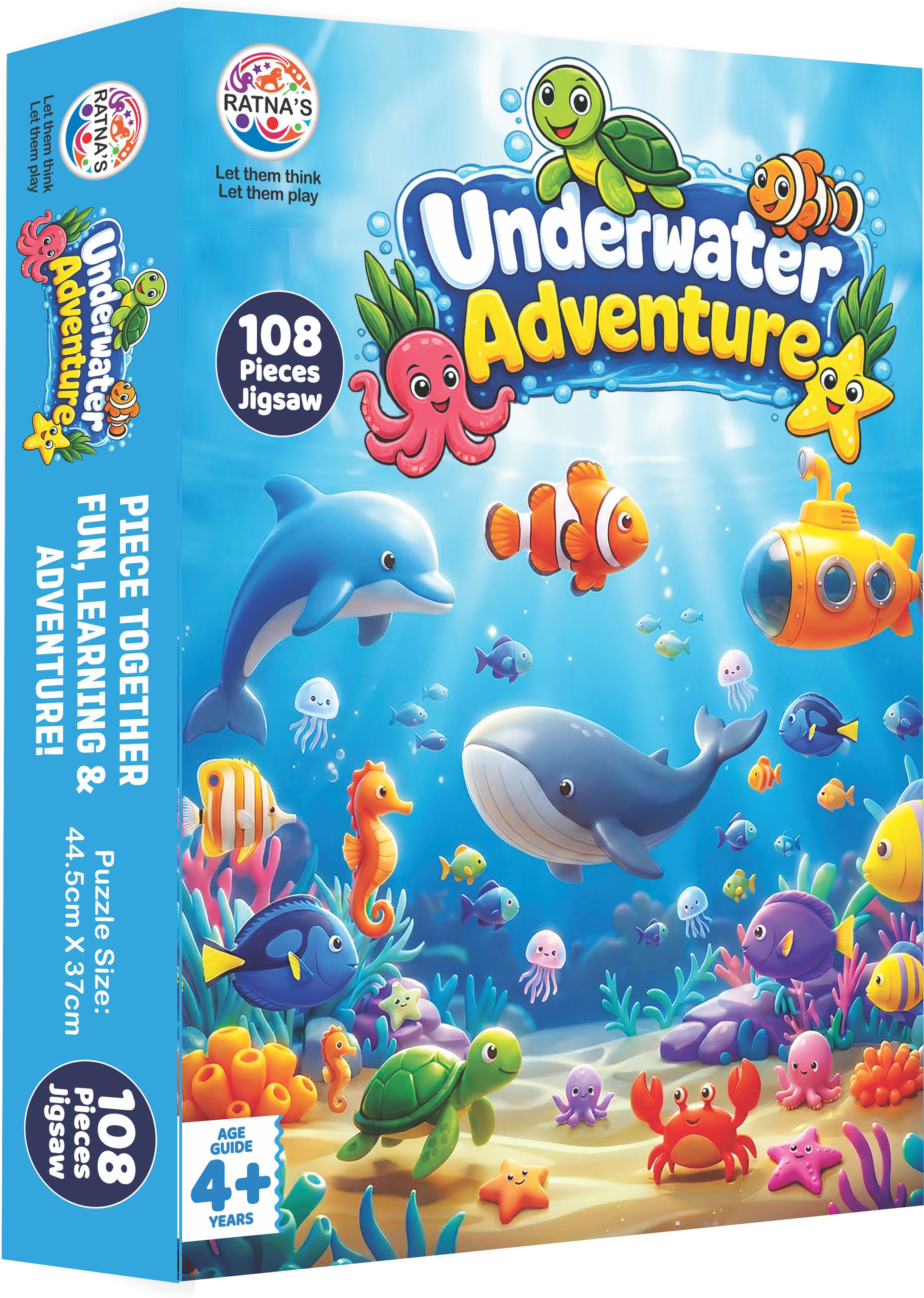 ratnas Under Water Adventure Jigsaw Puzzle(7409) Drive Into the Ocean of Fun Educational Board Games-picture-44