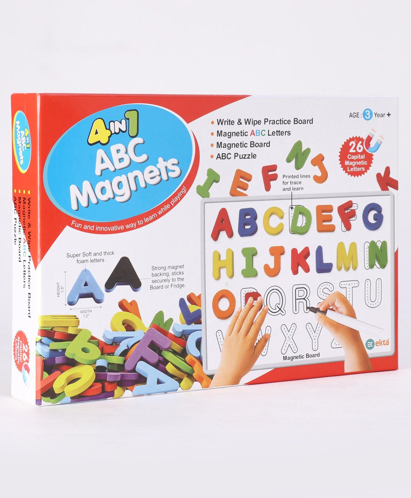 4 in 1 ABC Magnetic Pre School Learning & Educational Board Game-image-48