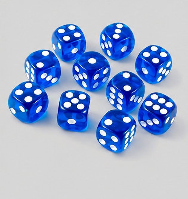 brightstar ISHARA Ludo Dice 16mm (Blue) - Pack of 15 Indoor Game & Board Games Accessories Board Game Accessories-picture-19