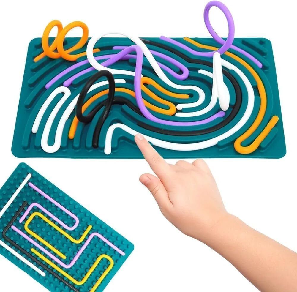 Silicone Maze Sensory Board Game for Kids | Reusable Educational Board Games-image-24