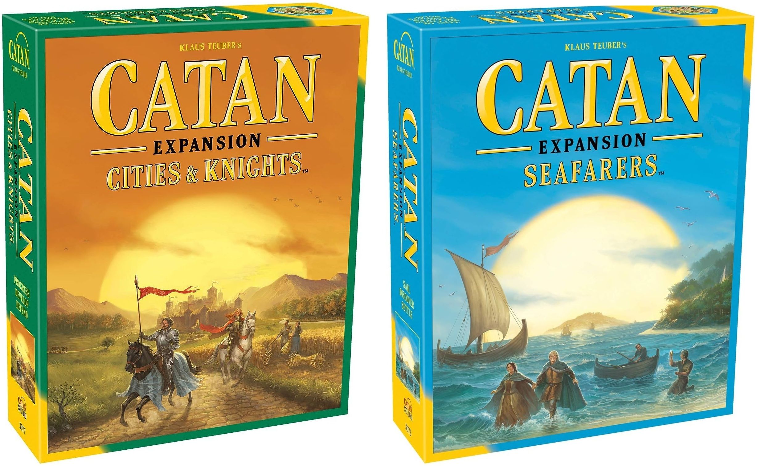 Catan Cities & Knights + Catan Seafarers Expansion Combo Strategy & War Board Game