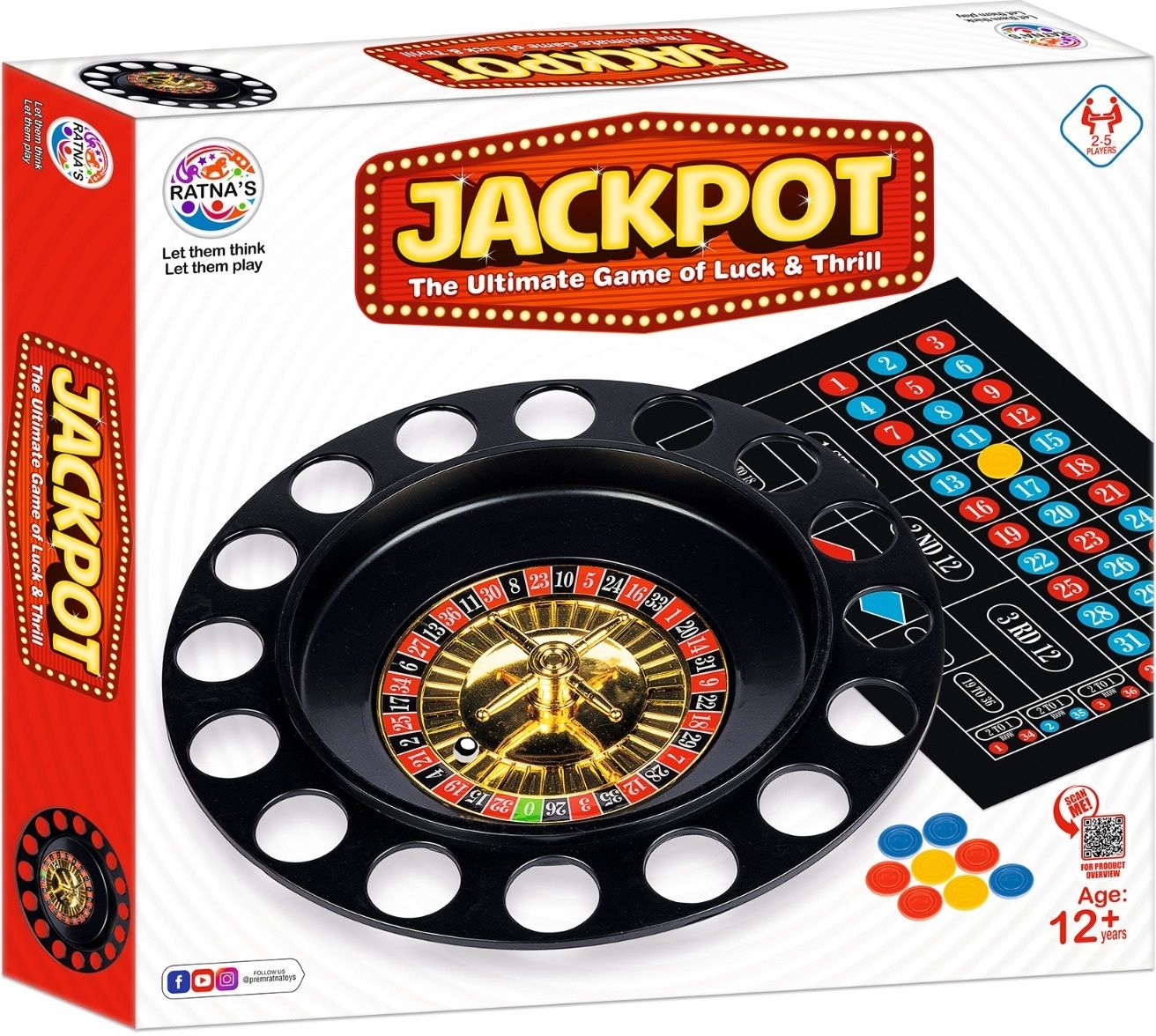 ratnas Jackpot (7719) The Ultimate Game Of Luck & Thrill Party & Fun Board Game-picture-45
