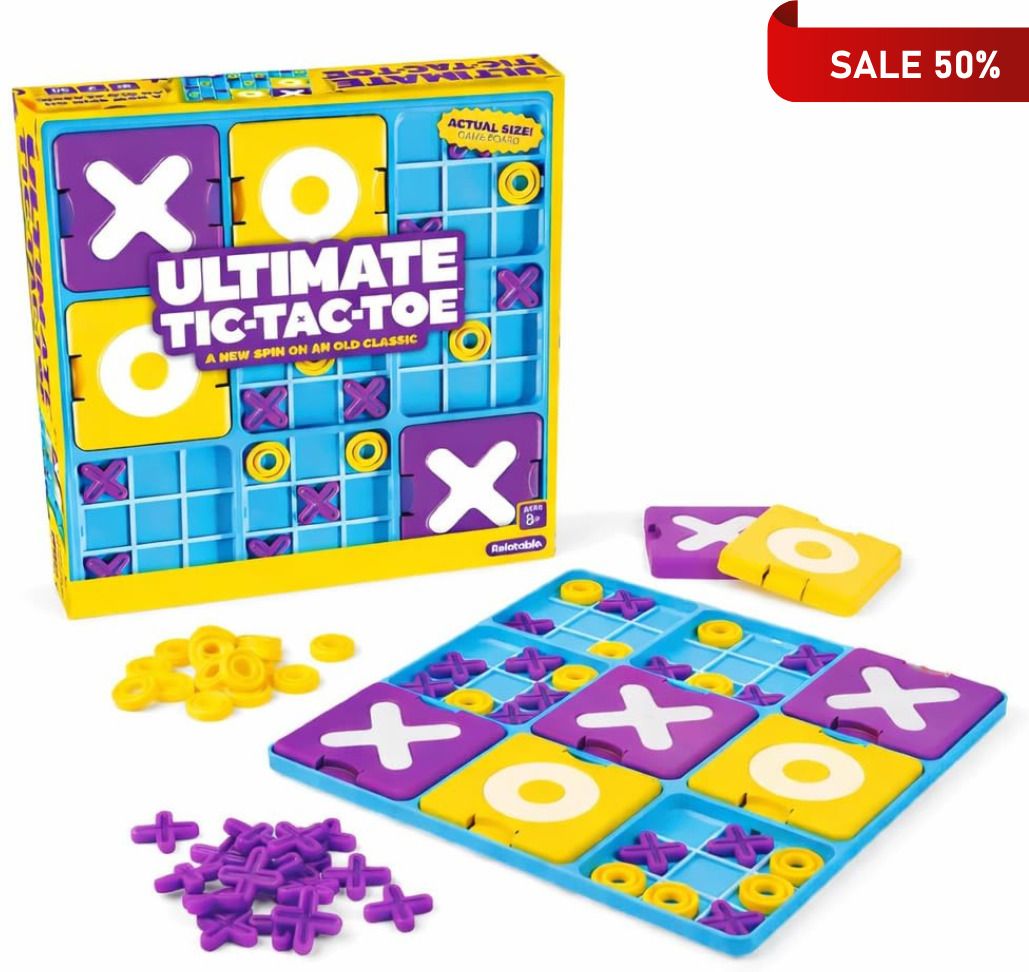 glenston Ultimate Tic Tac Toe Smart Strategy Game for Kids, Teens & Adults Party & Fun Board Game-picture-16