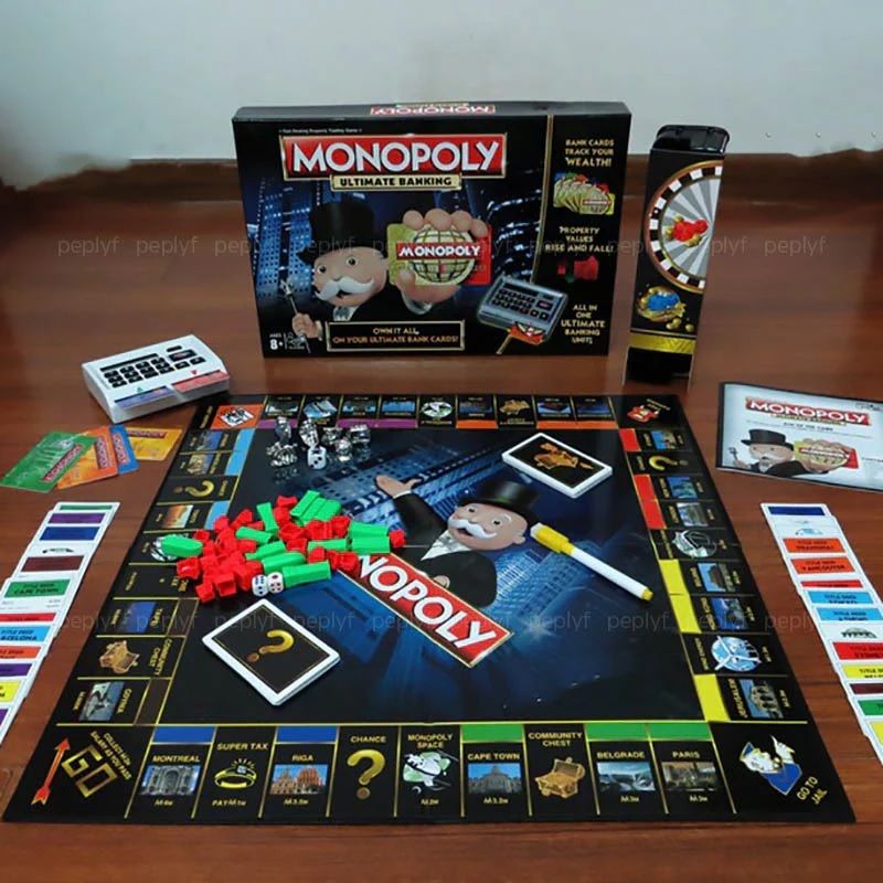 crazybuy Mono--poly Ultimate Banking Edition Board Game Money & Assets Board Game-picture-0