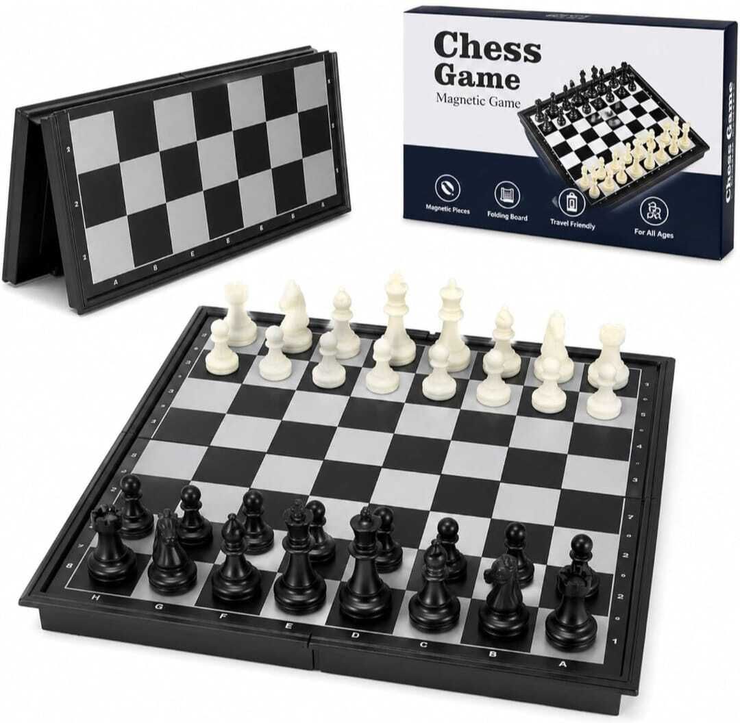 shannaaimpex Magnetic Educational Chess Board Set with Folding Chess Board Educational Board Games-picture-41