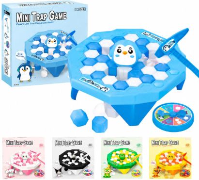 Mini Trap Ice Breaker Board Game|2-4 Players|Family Game|Includes Hammer&Spinner Educational Board Games-image-24