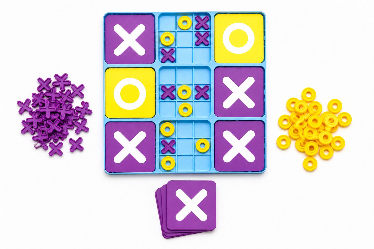 plasticnest Interactive Tic Tac Toe Board Game for Kids Age 3+ Strategy Learning Toy Board Game Accessories-picture-10