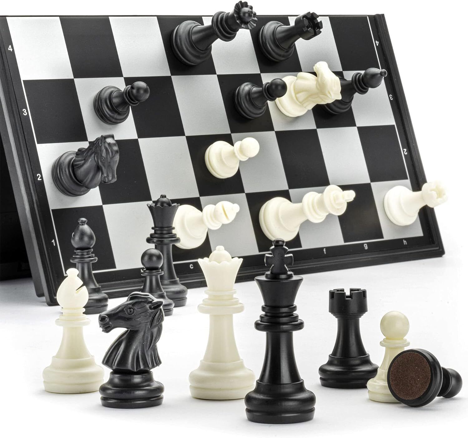 bestie toys Magnetic Eductional Toys Chess Set Foldable Board Easy Learn for Kids(10 Inch) Strategy & War Board Game-picture-14