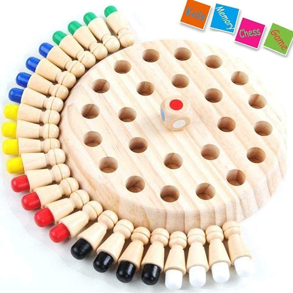 Memory Match Stick Chess Game,Colorful, Funny Board Game, Early Educational 4 cm Chess Board