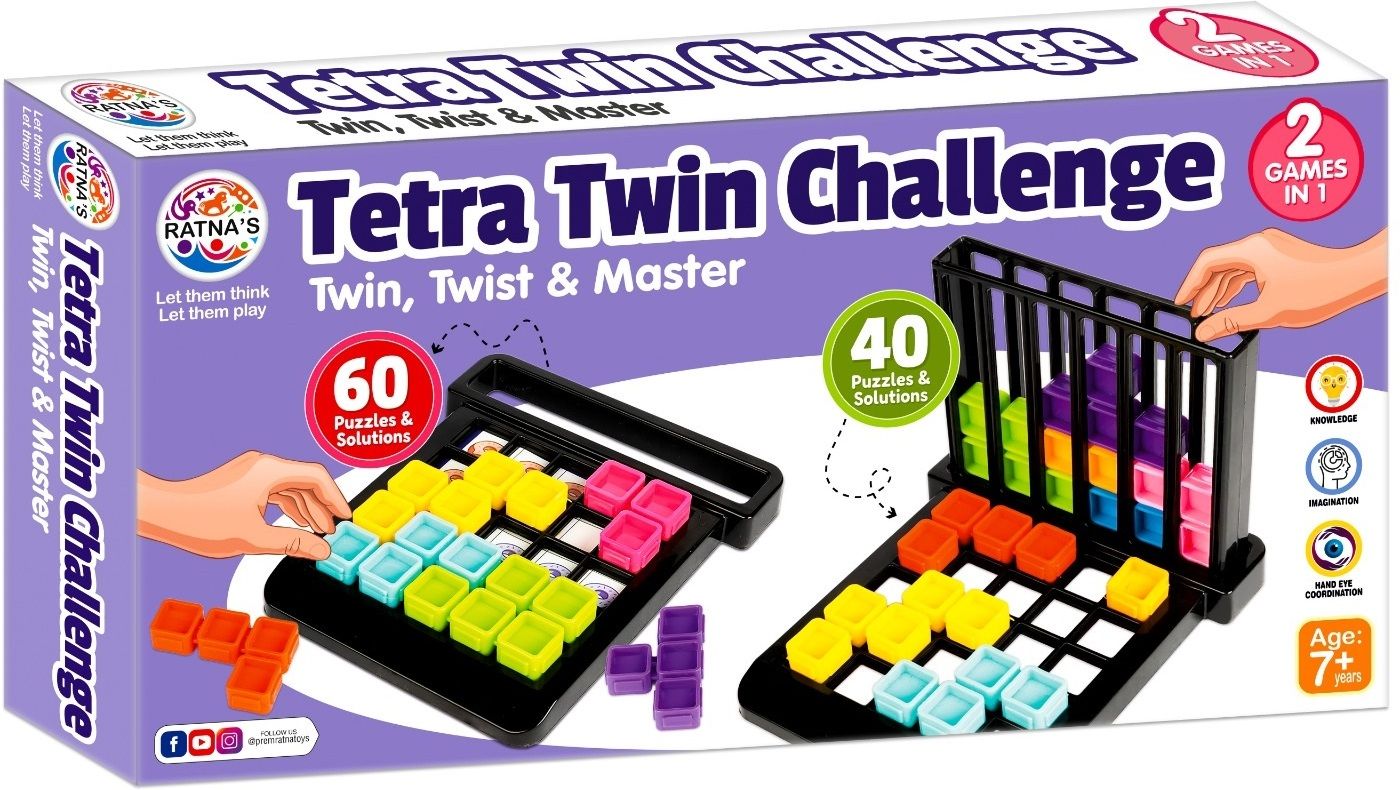 ratnas Tetra Twin Challenge (7927) Twin, Twist & Master Strategy & War Board Game-picture-41