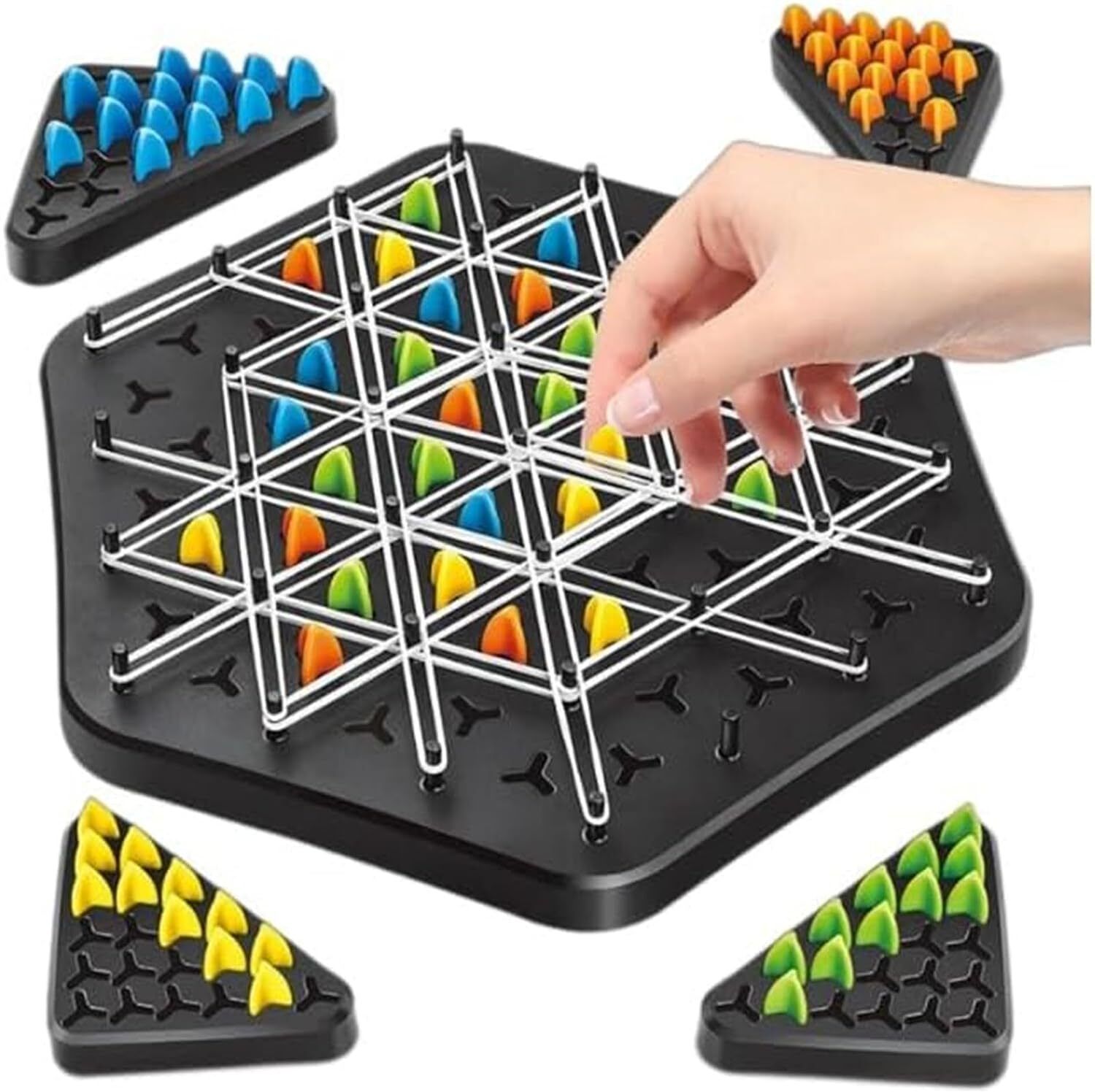 urbane chic Chain Triangle ChessSet,Triangular Chess Set for Children 35 cm Chess Board-picture-21