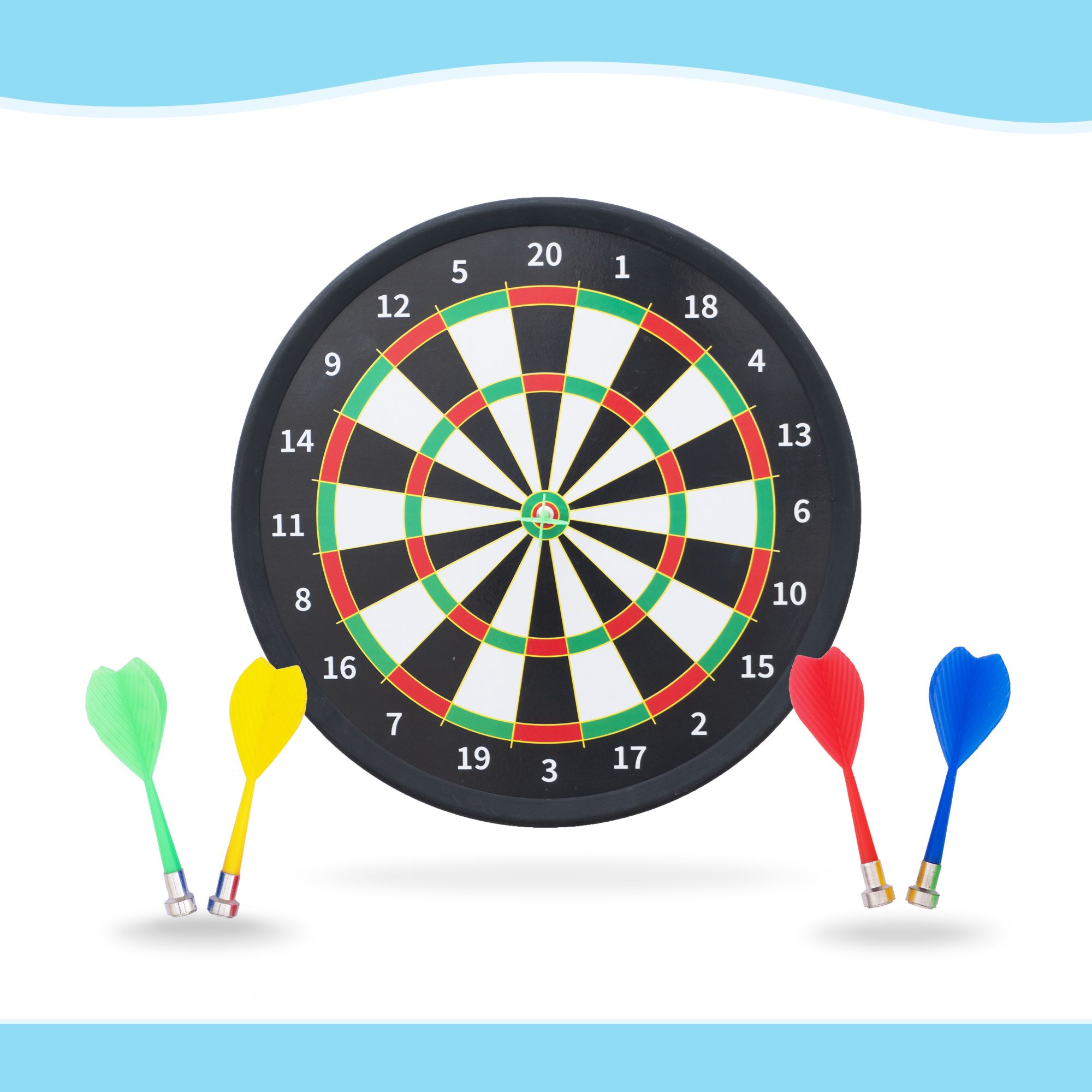 Magnetic Dart Board Play Set with Darts Game for Kids & Adults Steel Tip Dart