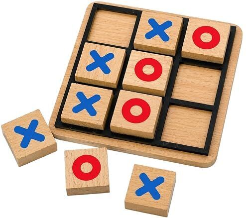 Mini Wooden Tic Tac Toe Puzzle Game Strategy Learning Toy for Home and Travel Educational Board Games-image-24