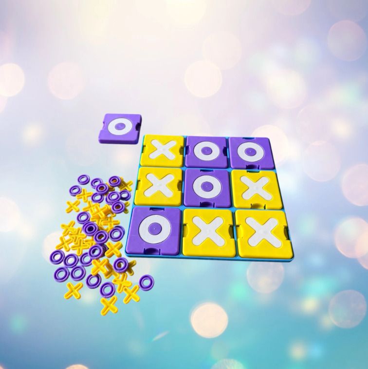 Best Tic Tac Toe Board XOXO Multiplayer Strategic Family Game for Kids & Adults Educational Board Games-image-49