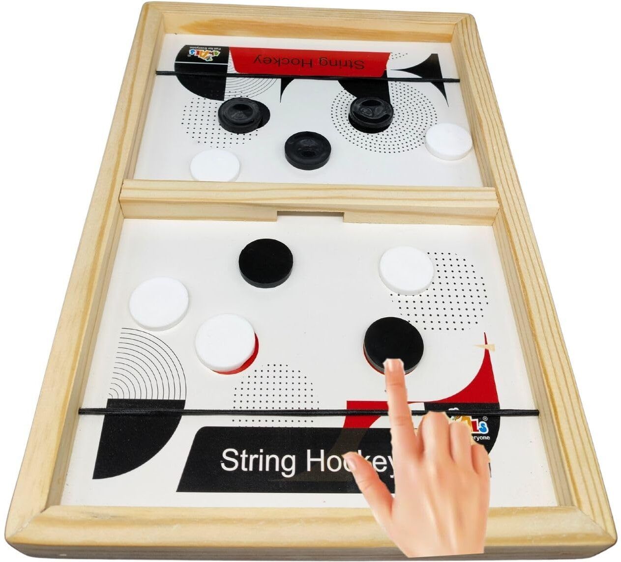 bkdt marketing String Hockey- Fastest Finger First Board Game Sling Puck Slingo - Return Gifts Board Game Accessories-picture-13