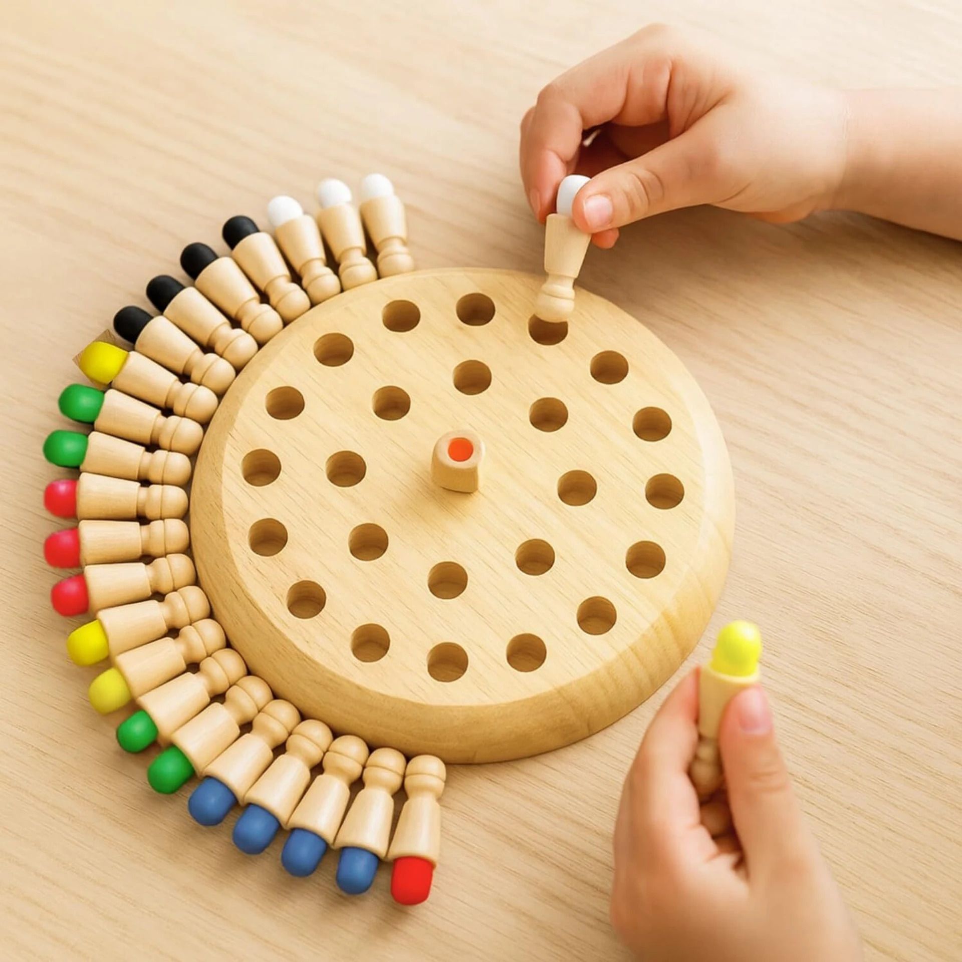 Wooden Logic Memory Matchstick Puzzle Game for Early Learning-SC1 Educational Board Games-image-48