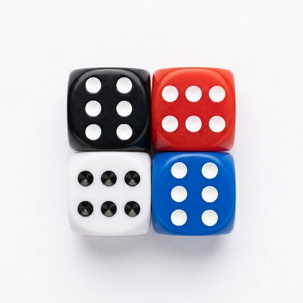 gostudy 4 Big Ludo Dice for Board Games Board Game Accessories-picture-23