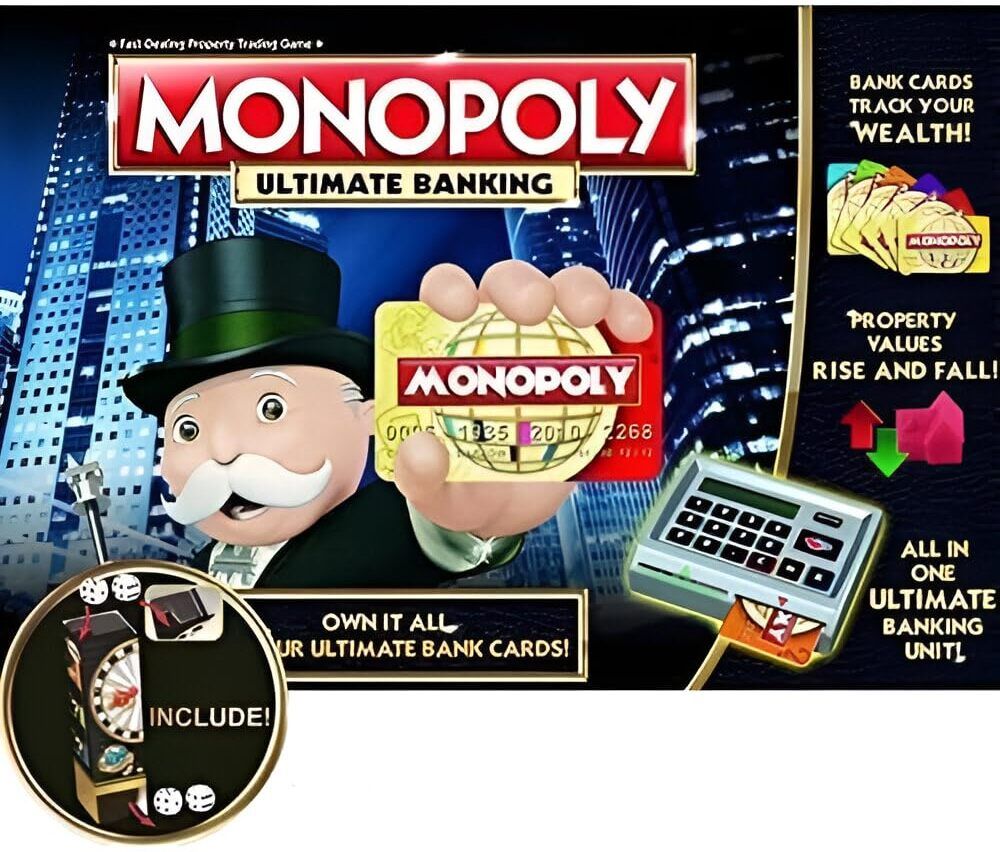 Monopoly Ultimate Banking Game, Electronic Card Reader & Bank Cards Track Wealth Money & Assets Board Game-image-24
