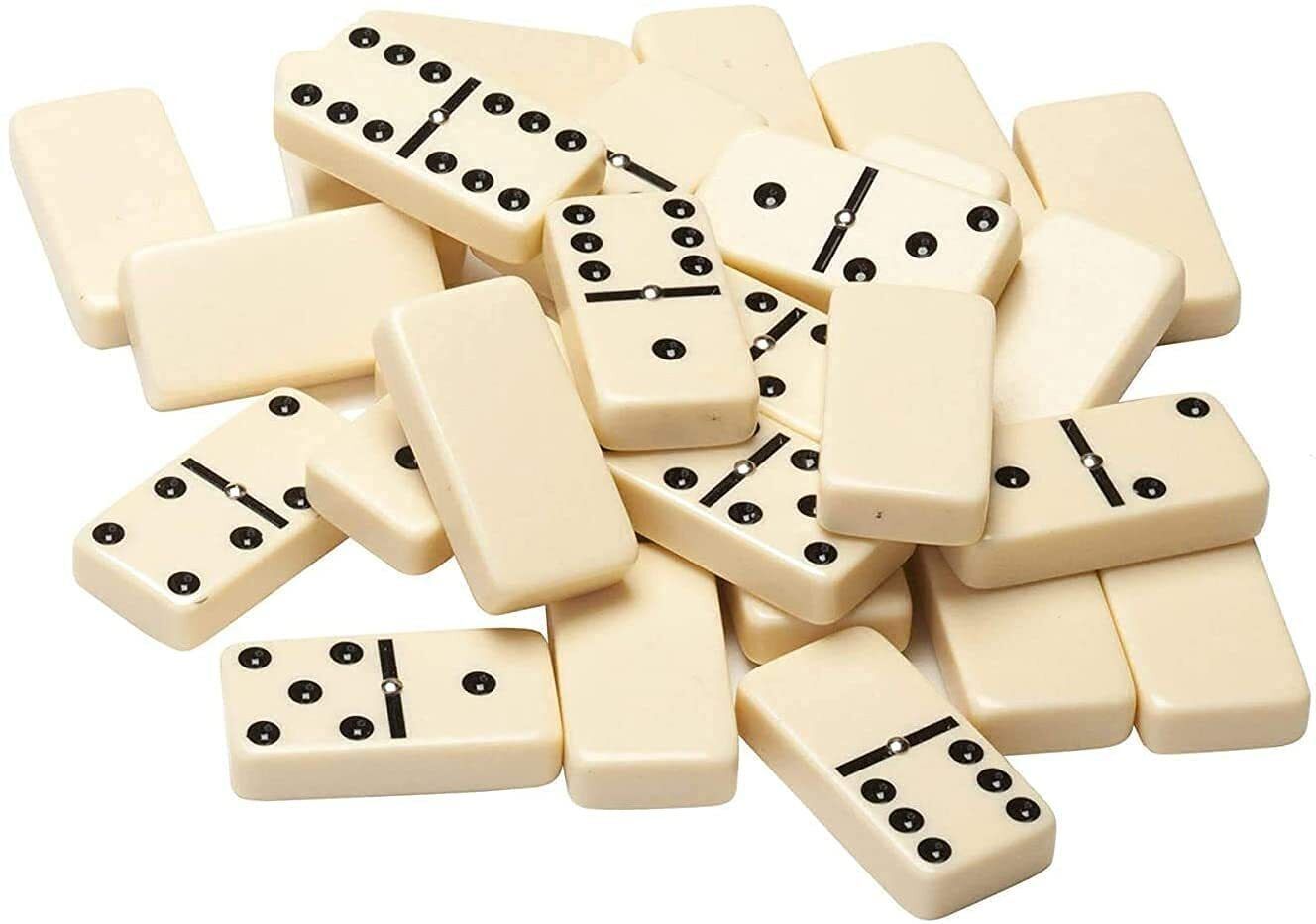 astyvo 28Pcs Double Six Dot Set Toy for Kids Domino Educational Game in Zipper Bag Case 25 cm Chess Board-picture-20