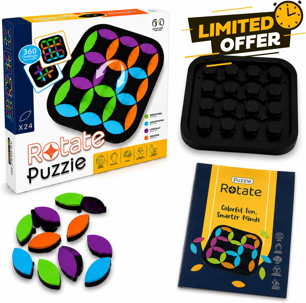 Rotate Puzzle Color Logic Board Game for Brain Training and Learning Educational Board Games-image-9