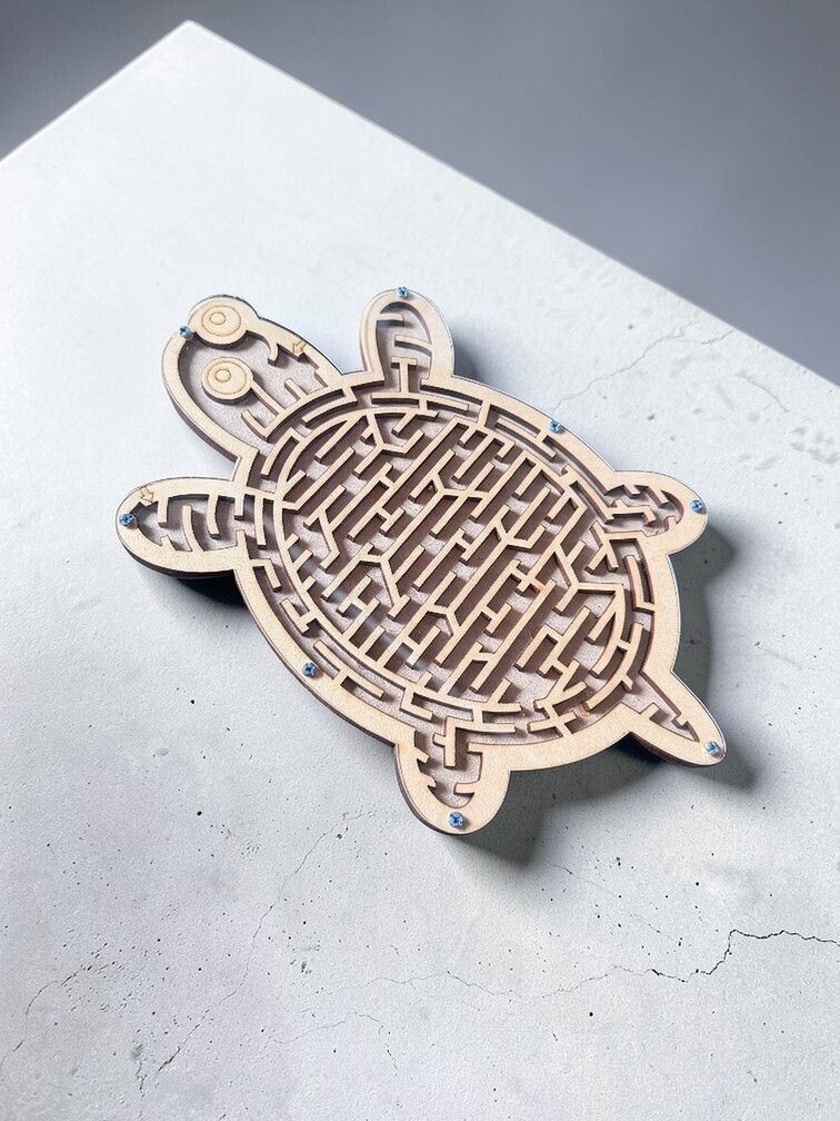 playxa Wooden Turtle Shape Puzzle Board Logic Challenge Toy for Kids Indoor Learning Board Game Accessories-picture-47