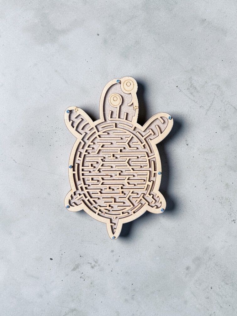 colorbee Wooden Turtle Shape Brain Puzzle Toy for Kids Concentration Learning Activity Board Game Accessories-picture-43