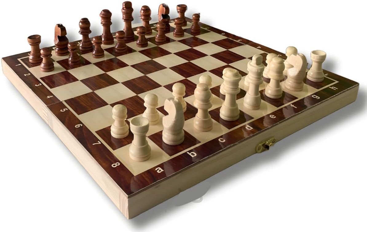 spocco 11x11 Inch Wooden Folding Chess Set with 32 Wooden Pieces Board Game Set 10 28 cm Chess Board-picture-26