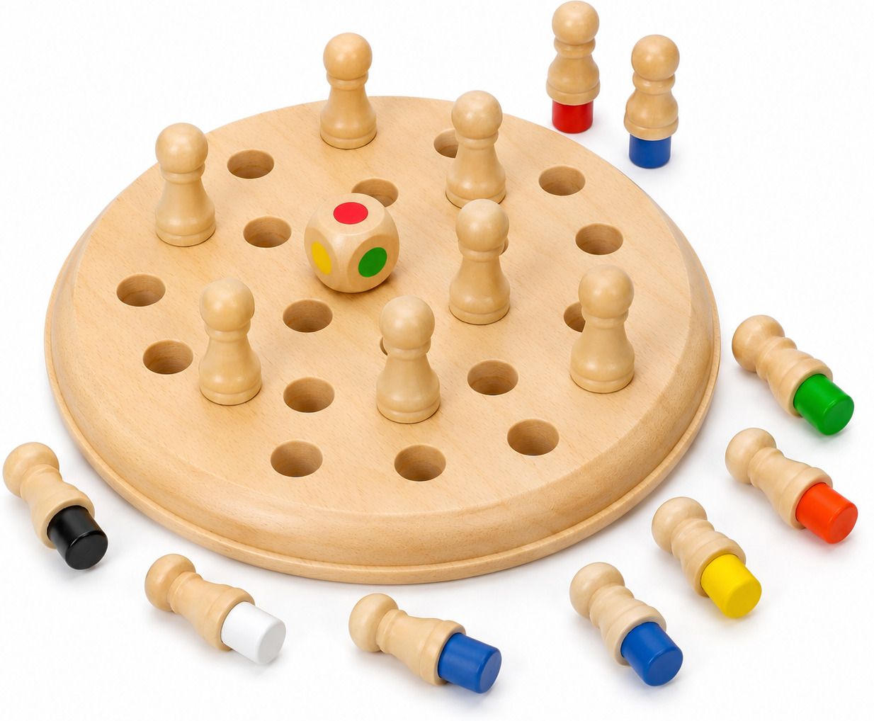 homentra Color Matching Board Game with Dice & Pegs Educational Toy for Kids Educational Board Games-picture-4