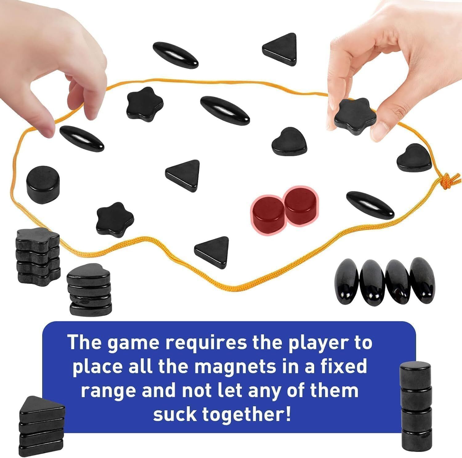 Family Fun Magnetic Board Game (24 Pcs) 1.6 cm Surfing Board-image-12