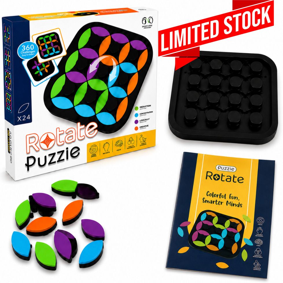 glenston Rotate Puzzle Board Game for Kids 3+ Brain Teaser Educational Toy Gift Educational Board Games-picture-26