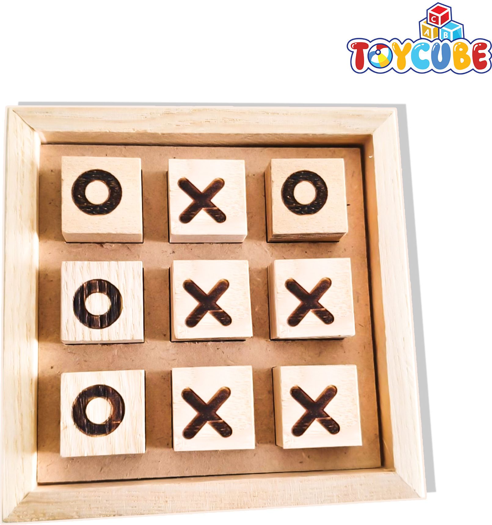Wooden Tic Tac Toe Game | Classic XOXO Strategy Board Game for Kids & Adults Educational Board Games-image-43