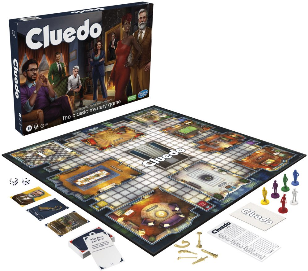 Clue Board Game for Kids Ages 8+, Mystery & Detective Family Game, 2-6 Players Board Game Accessories