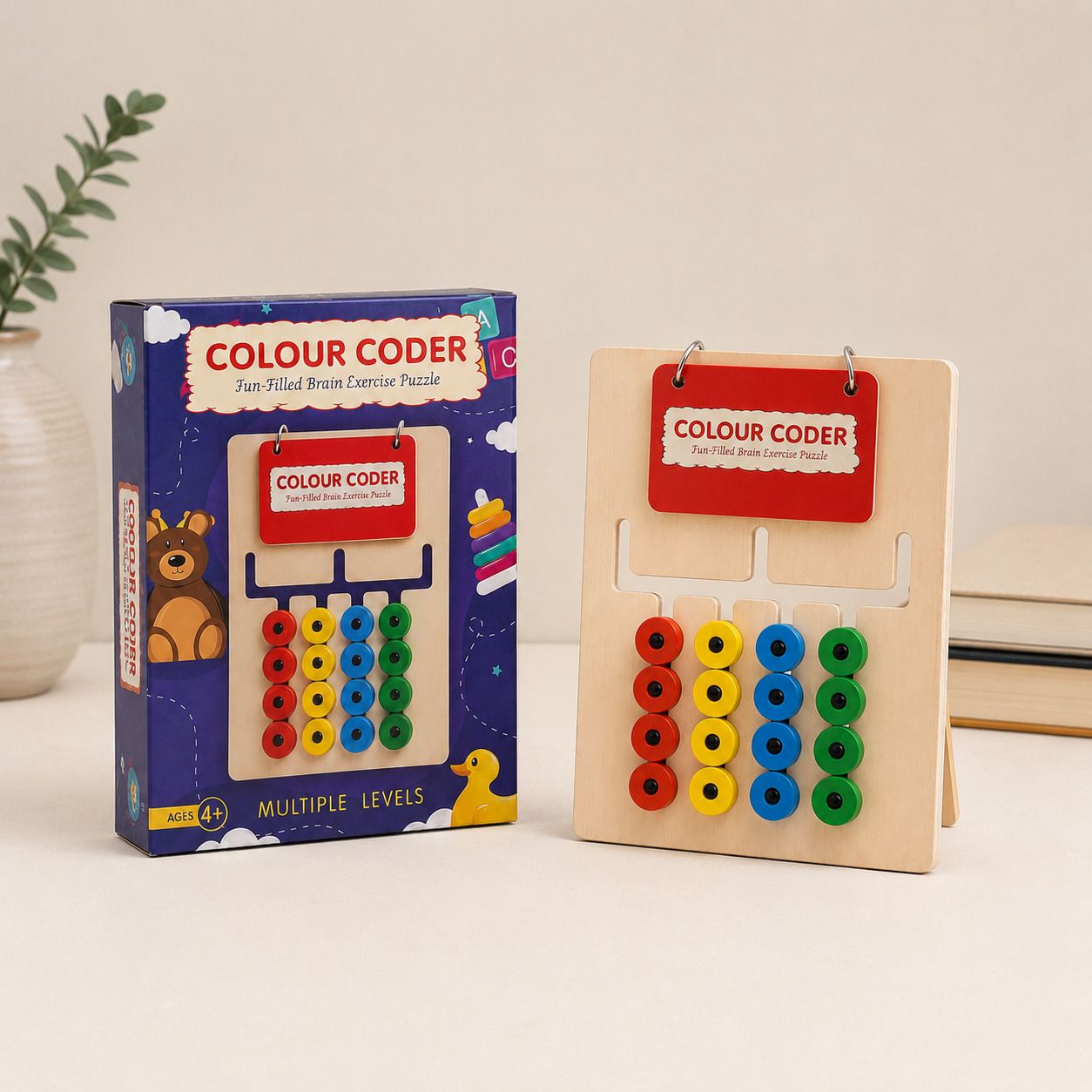 homentra Premium Wooden Colour Coder Activity Board | Educational Toy Educational Board Games-picture-8