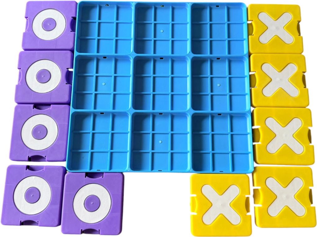 Premium Tic Tac Toe Board XOXO Multiplayer Strategic Family Game for Kids&Adults Educational Board Games-image-47