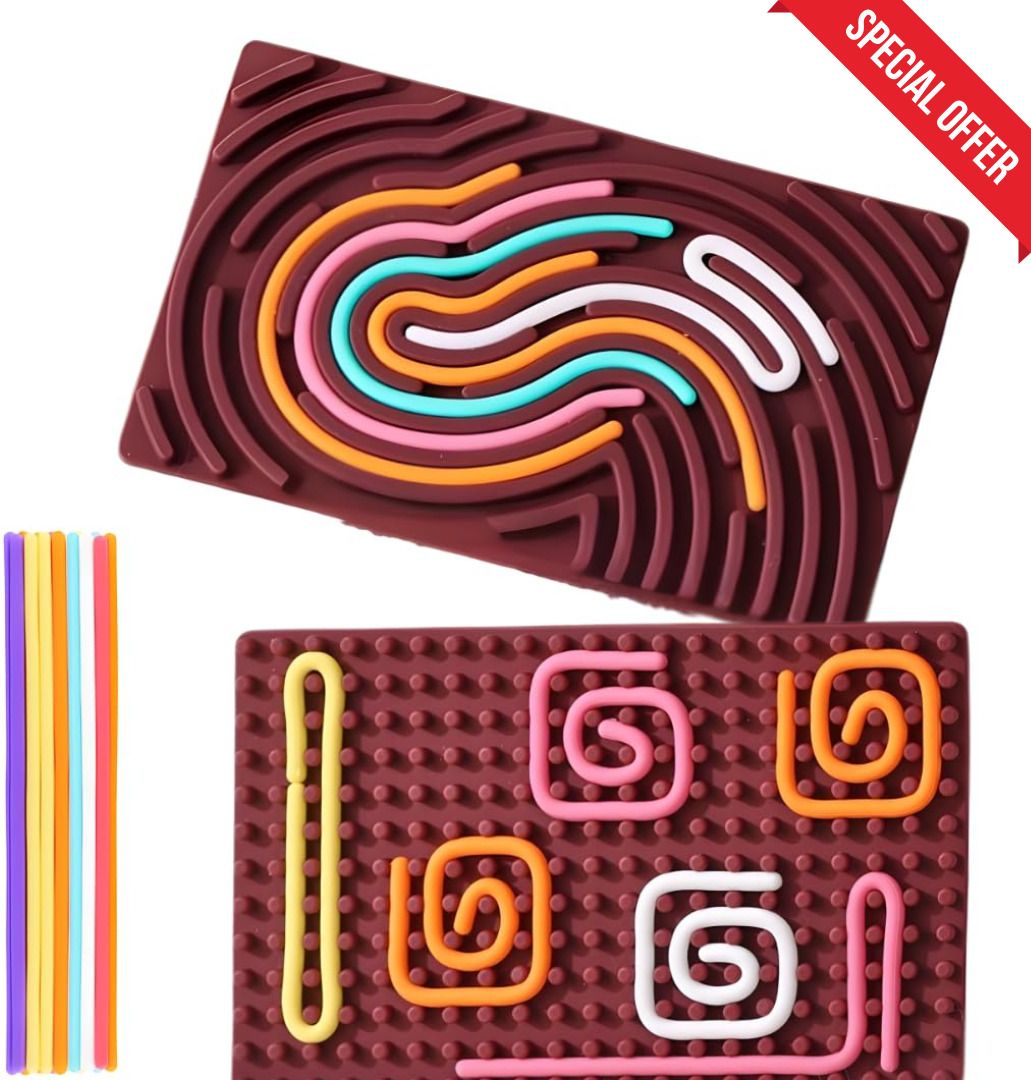 glenston Montessori Educational Silicone Board Creative Pattern Making Activity Toy Party & Fun Board Game-picture-13