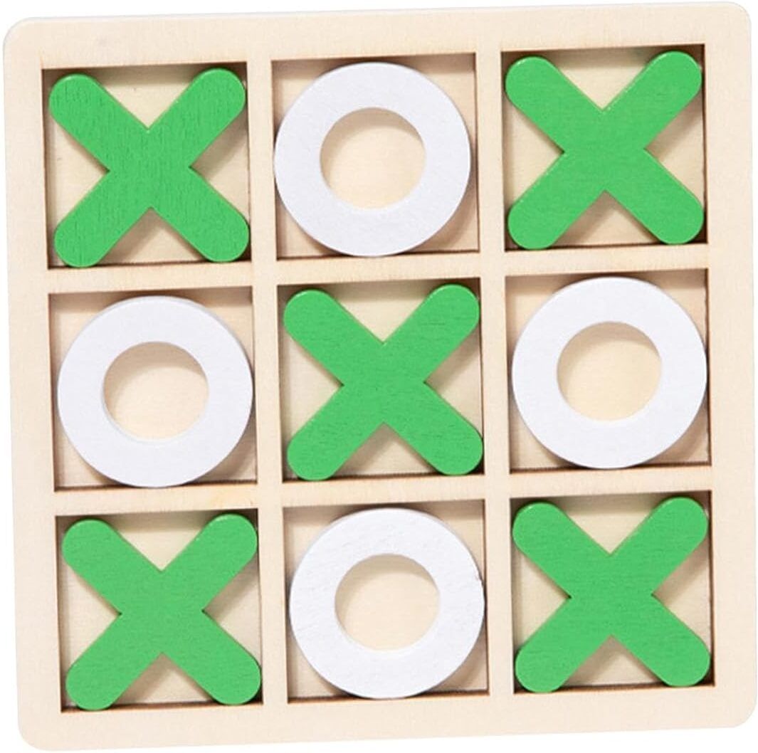 gift collection Wooden Tic Tac Toe Game Mind Challenging Cross & Zero Board Game For Kids Adults Strategy & War Board Game-picture-25
