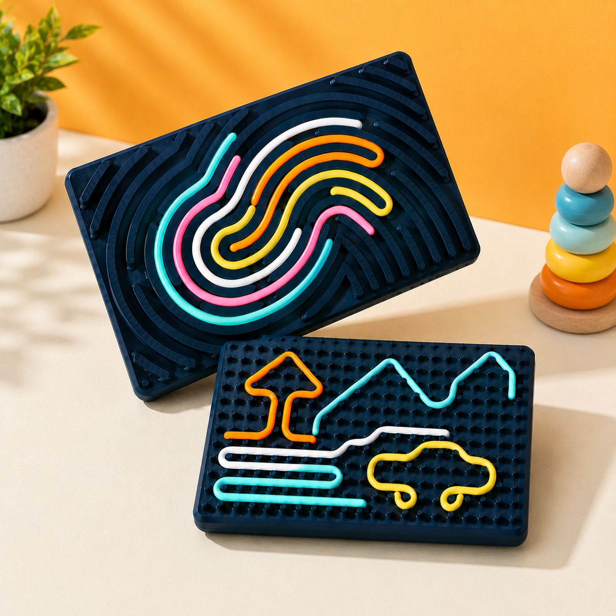urbanplast Montessori Busy Activity Board Educational Board Games-picture-24