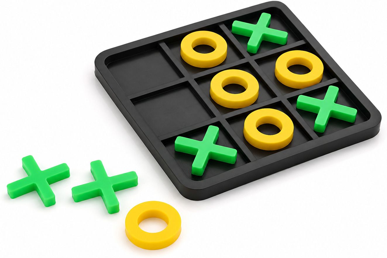 retailroot Tic Tac Toe Board Game for Kids & Family |Travel-Friendly Indoor Game Board Game Accessories-picture-19