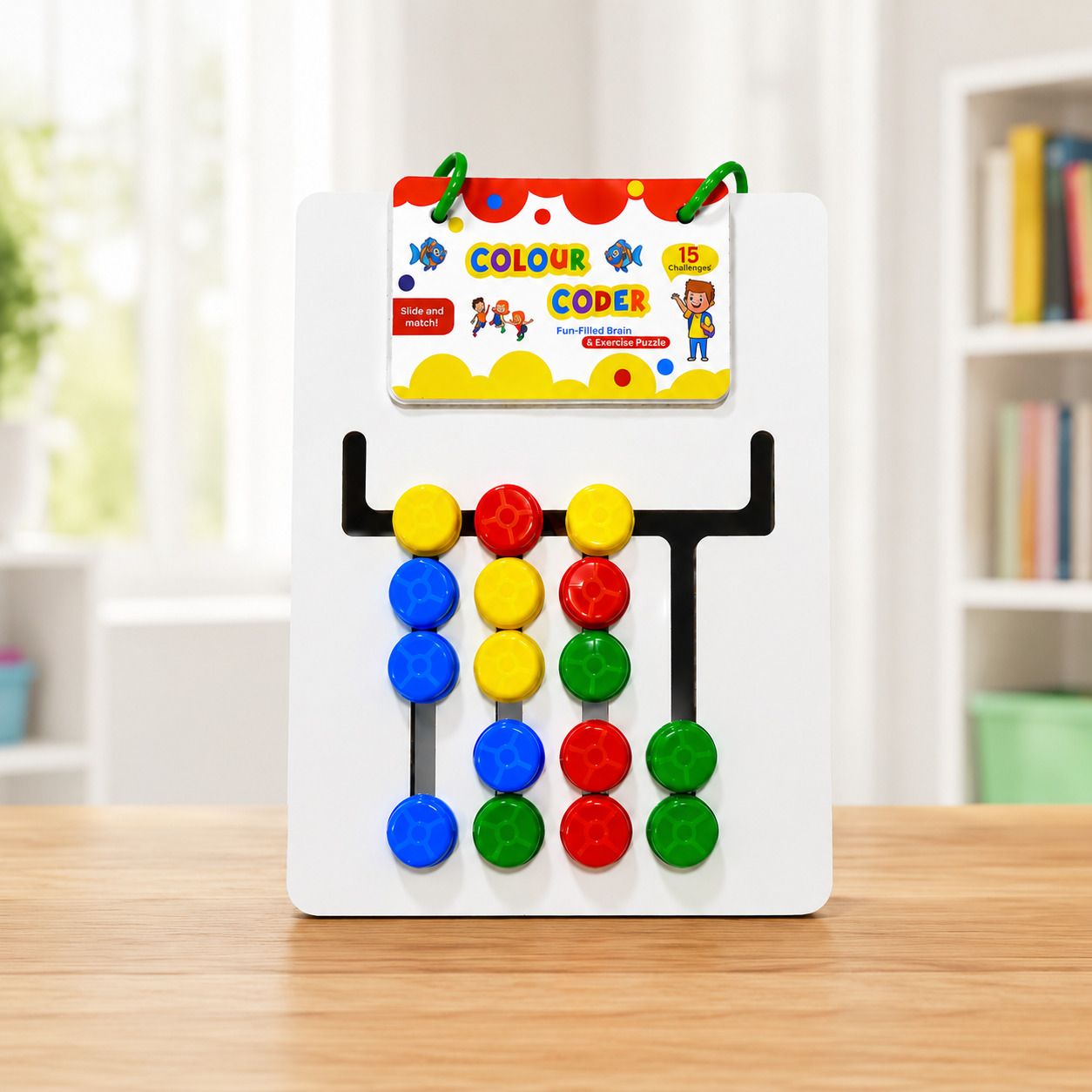 pulsbery Wooden Color Matching Puzzle Party & Fun Board Game-picture-22