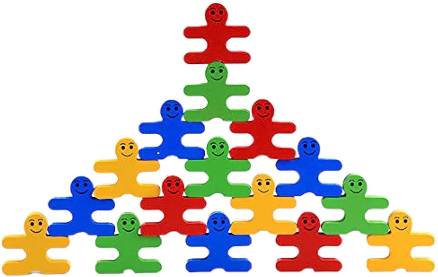 little mind Wooden Balancing Villain Stacking Game for Kids | Montessori Toy for Toddlers-picture-45