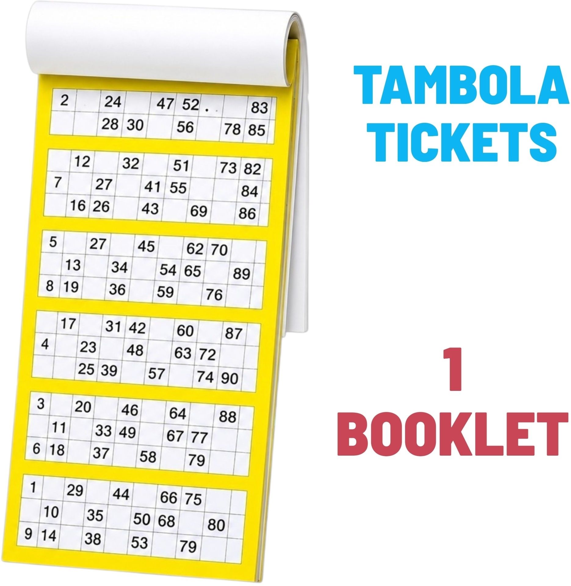 Housie tickets 1BOOK Board Game Accessories-image-44